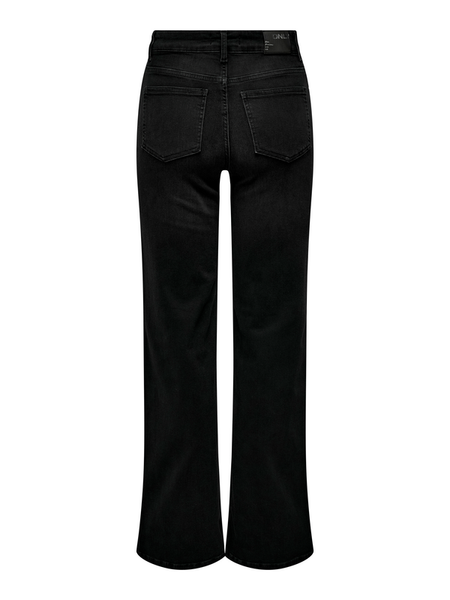Jean  de Only - ONLMadison Blush HW Wide DNM CRO099 NOOS - XS à XL - pour Femme - noir - Only - View 2
