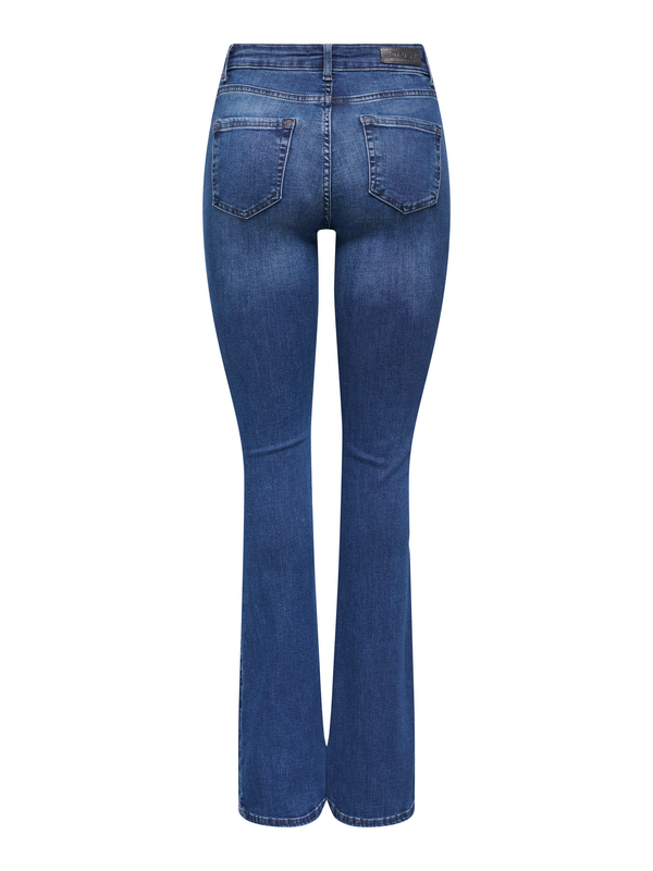 Jean  de Only - ONLBLUSH MIDTAI021 NOOS - Jean Évasé - W26L32 à W34L32 - pour Femme - bleu - Only - View 2
