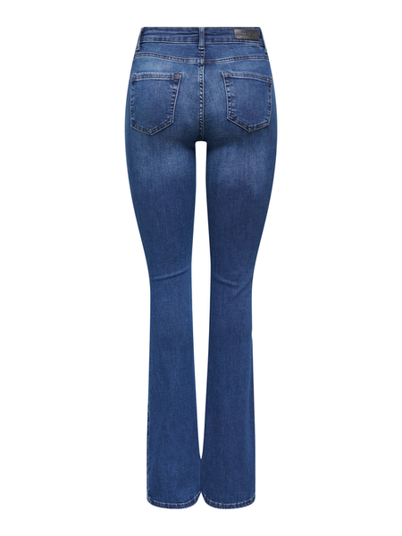 Jean  de Only - ONLBLUSH MIDTAI021 NOOS - Jean Évasé - W26L32 à W34L32 - pour Femme - bleu - Only - View 2
