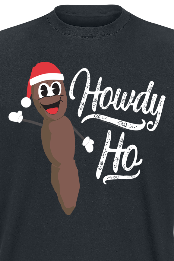 T-Shirt Manches courtes  de South Park - Howdy Ho - Mr. Hankey, der Weihnachtskot - M à 5XL - pour Homme - noir - South Park - View 2