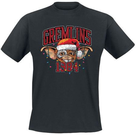 T-Shirt Manches courtes  de Gremlins - Gremlins Christmas - M à 5XL - pour Homme - noir - Gremlins