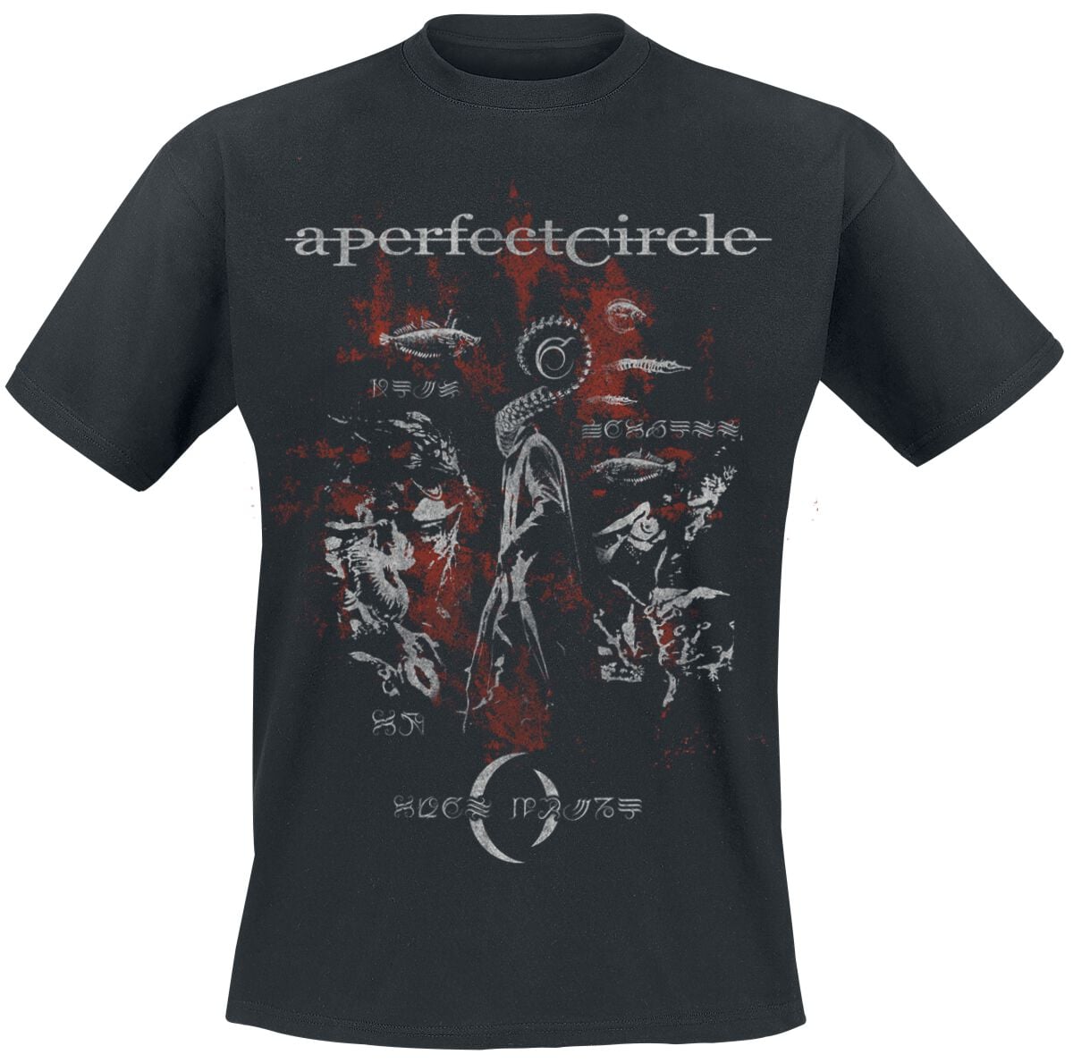 T-Shirt Manches courtes  de A Perfect Circle - Magdalena Distressed - M à 3XL - pour Homme - noir - A Perfect Circle
