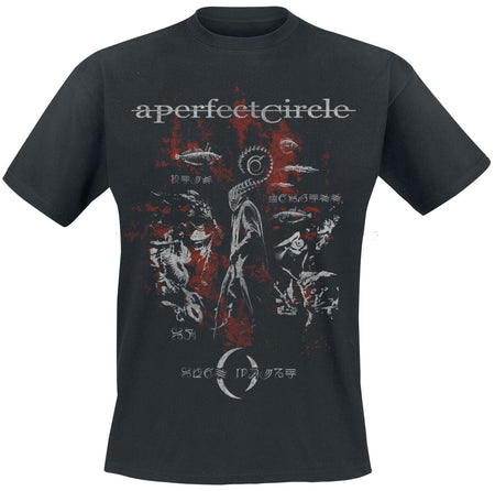 T-Shirt Manches courtes  de A Perfect Circle - Magdalena Distressed - M à 3XL - pour Homme - noir - A Perfect Circle