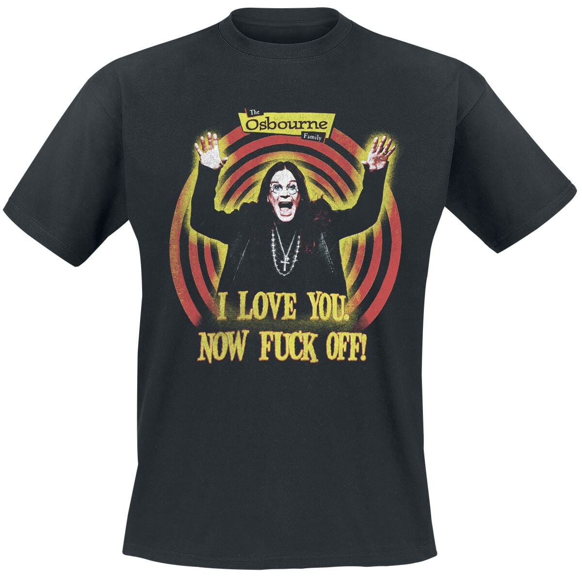 T-Shirt Manches courtes  de The Osbournes - I Love You Now Fuck Off - S à 3XL - pour Homme - noir - The Osbournes