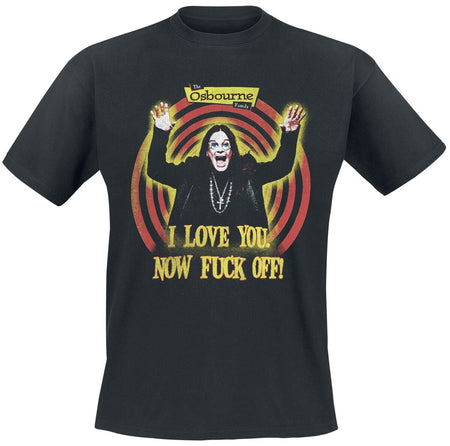 T-Shirt Manches courtes  de The Osbournes - I Love You Now Fuck Off - S à 3XL - pour Homme - noir - The Osbournes