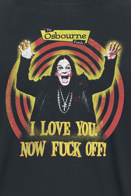 T-Shirt Manches courtes  de The Osbournes - I Love You Now Fuck Off - S à 3XL - pour Homme - noir - The Osbournes - View 2