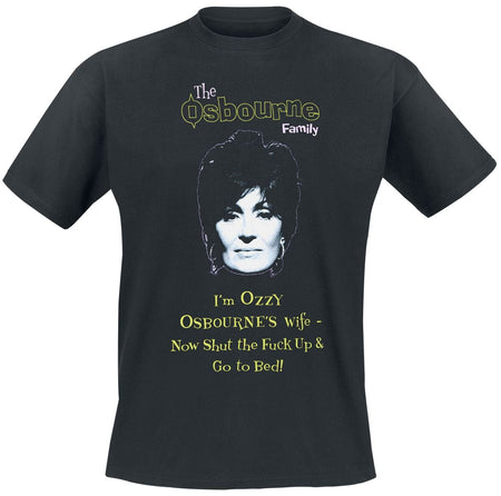 T-Shirt Manches courtes  de The Osbournes - Sharon Bed - S à 3XL - pour Homme - noir - The Osbournes