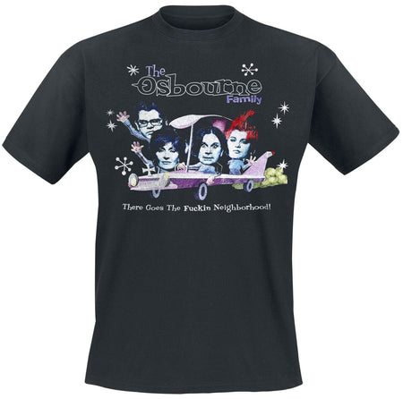T-Shirt Manches courtes  de The Osbournes - There Goes The Fucking Neighbourhood - S à 3XL - pour Homme - noir - The Osbournes