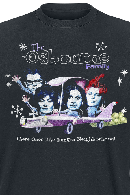 T-Shirt Manches courtes  de The Osbournes - There Goes The Fucking Neighbourhood - S à 3XL - pour Homme - noir - The Osbournes - View 2