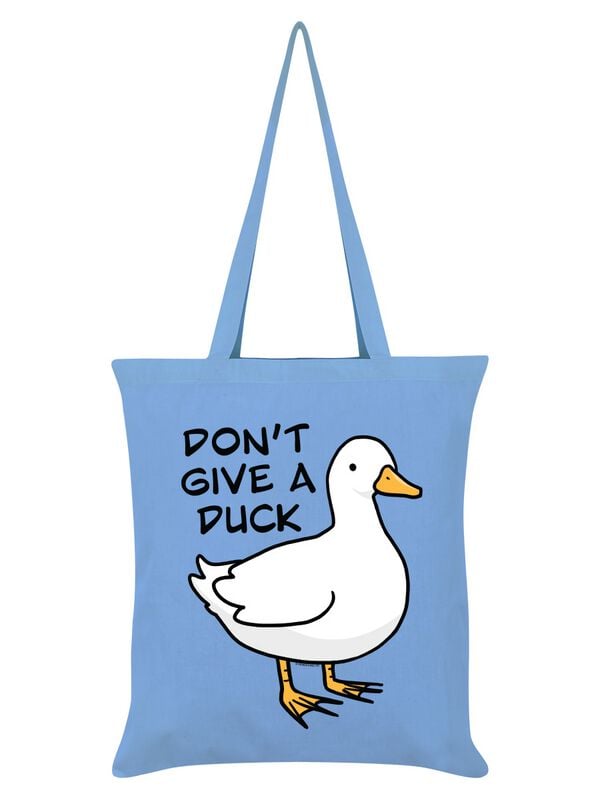 Sac En Tissu Fun de Tierisch - Don't Give A Duck Tote Bag - pour Unisexe - bleu clair - Tierisch