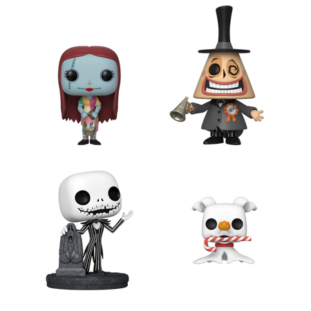 L'Étrange Noël De Monsieur Jack - Sally - Maire- Jack Skellington - Zero (Lot de 4) - Funko Pop! - Funko Shop Europe - L'Étrange Noël De Monsieur Jack - View 2