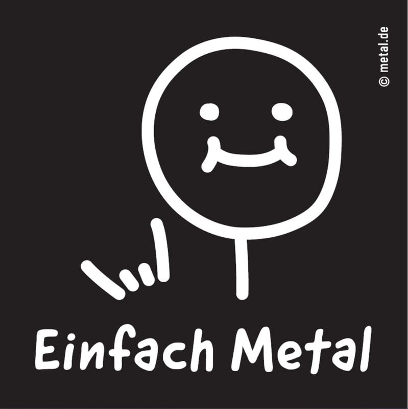 Patch  de Metal.de - Einfach Metal - pour Indifférent - noir - Metal.de