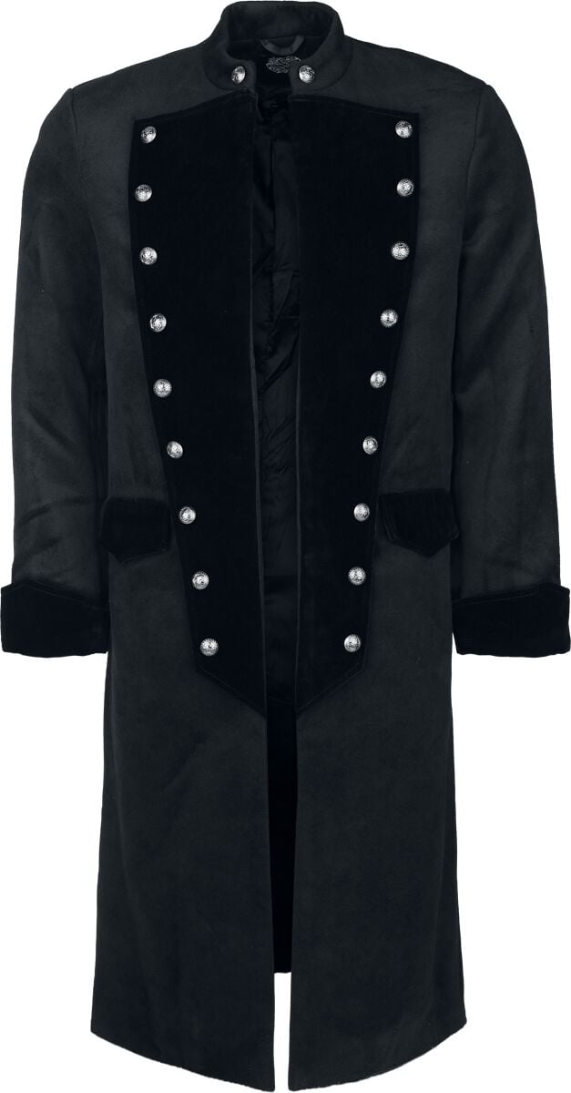 Manteau militaire Gothic de H&R London - Dark Battalion Coat - M à 5XL - pour Homme - noir - H&R London