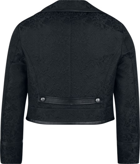 Blazer Gothic de H&R London - Midnight Brocade Short Blazer - S à XXL - pour Homme - noir - H&R London - View 2