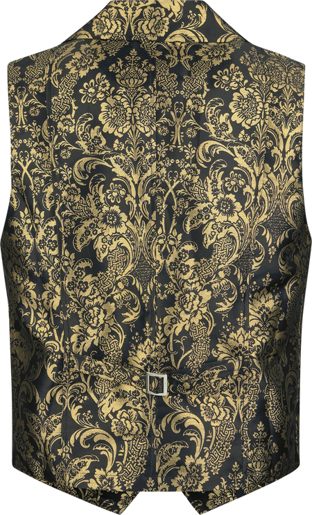 Veste Sans Manches Gothic de H&R London - Golden Baroque Gothic Vest - S à 5XL - pour Homme - noir - H&R London - View 2