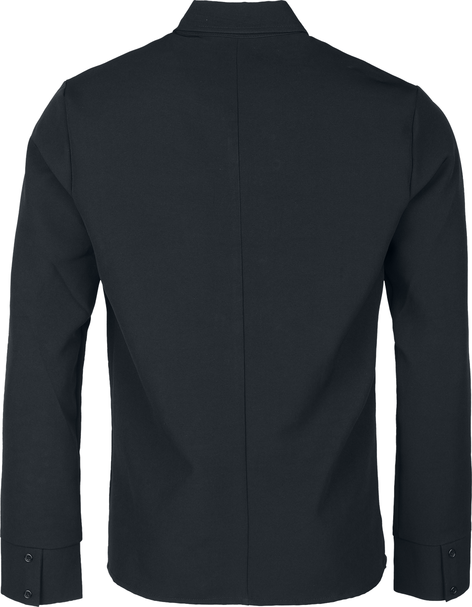 Chemise manches longues Gothic de H&R London - Nightfall Tie Shirt - S à XXL - pour Homme - noir - H&R London - View 2