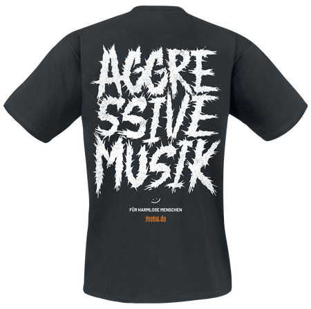 T-Shirt Manches courtes  de Metal.de - Aggressive Music - S à XXL - pour Homme - noir - Metal.de - View 2