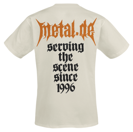T-Shirt Manches courtes  de Metal.de - Statue Métal - S à XXL - pour Homme - blanc cassé - Metal.de - View 2