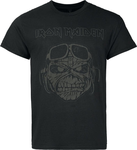T-Shirt Manches courtes  de Iron Maiden - Aces High Face V1 - S à 5XL - pour Homme - noir - Iron Maiden