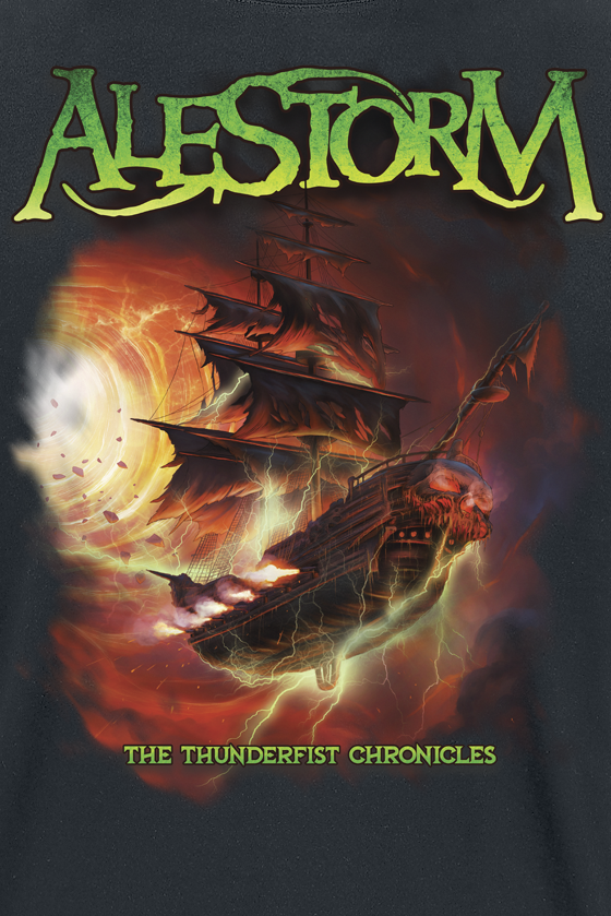 T-Shirt Manches courtes  de Alestorm - The Thunderfist Chronicles - S à XXL - pour Homme - noir - Alestorm - View 2
