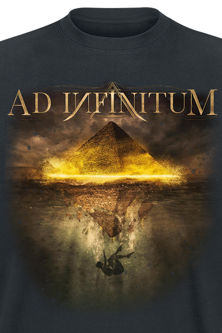 T-Shirt Manches courtes  de Ad Infinitum - Upside Down - S à XXL - pour Homme - noir - Ad Infinitum - View 2