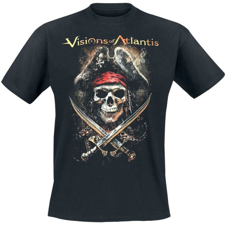 T-Shirt Manches courtes  de Visions Of Atlantis - Pirates II - S à XXL - pour Homme - noir - Visions Of Atlantis