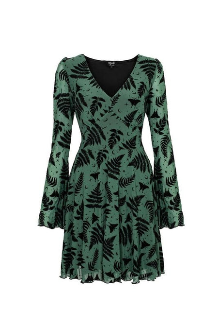 Robe courte  de Hell Bunny - FEARN DRESS - XS à 3XL - pour Femme - vert - hell bunny