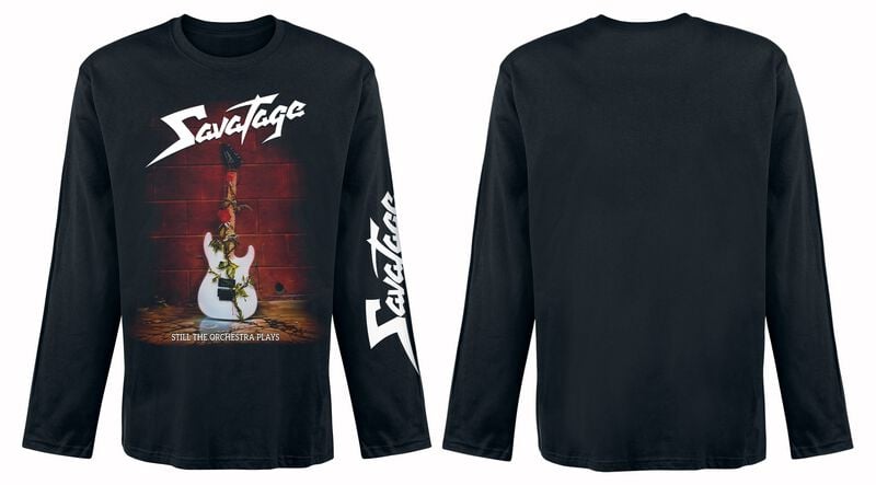 T-shirt manches longues  de Savatage - Guitar - S à 4XL - pour Homme - noir - Savatage