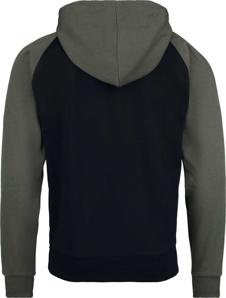Sweat-shirt à capuche  de Star Wars - The Mandalorian - Big Symbol Raglan - M à XXL - pour Homme - noir/vert - Star Wars - View 2
