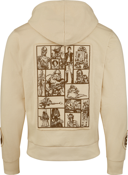 Sweat-shirt à capuche Disney de Star Wars - Personnages - M à XXL - pour Homme - beige - Star Wars - View 2