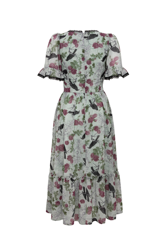 Robe courte Gothic de Hell Bunny - RAVEN DRESS - XS à 4XL - pour Femme - noir - hell bunny - View 2