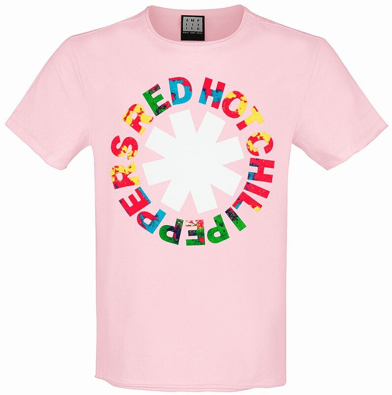T-Shirt Manches courtes  de Red Hot Chili Peppers - Logo Neon - S à XL - pour Homme - rose - Red Hot Chili Peppers