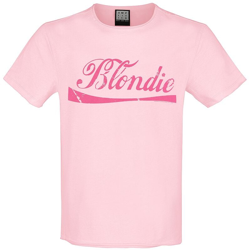 T-Shirt Manches courtes  de Blondie - Cola - S à XL - pour Homme - rose - Blondie