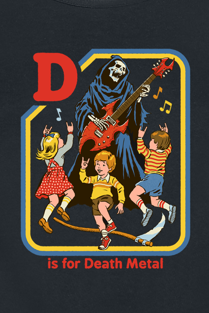 Top Fun de Steven Rhodes - D Is For Death Metal - S à XXL - pour Femme - noir - Steven Rhodes - View 2