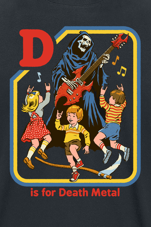 T-Shirt Manches courtes Fun de Steven Rhodes - D Is For Death Metal - M à 3XL - pour Homme - noir - Steven Rhodes - View 2