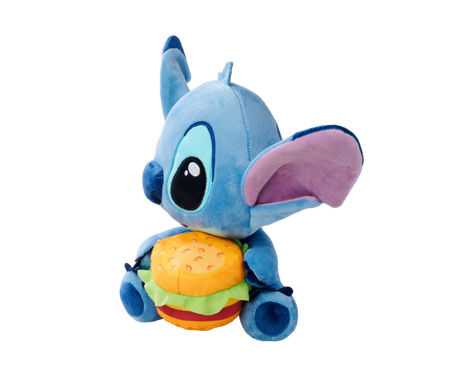 Figurine en peluche Disney de Lilo & Stitch - Burger Stitch - pour Indifférent - bleu - Lilo & Stitch - View 2