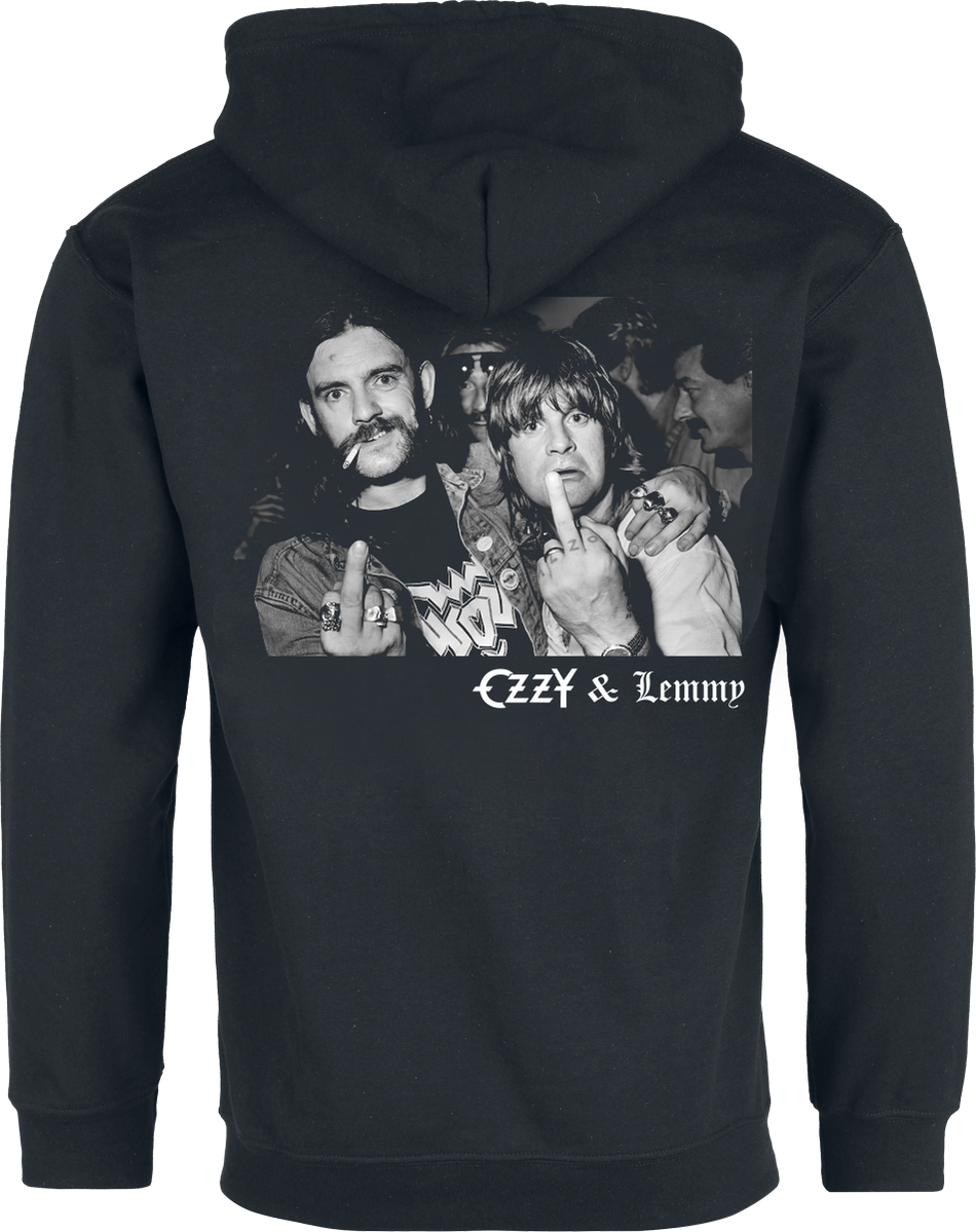 Sweat-shirt zippé à capuche  de Ozzy Osbourne - Hellraiser Ozzy & Lemmy - M à 5XL - pour Homme - noir - Ozzy Osbourne - View 2