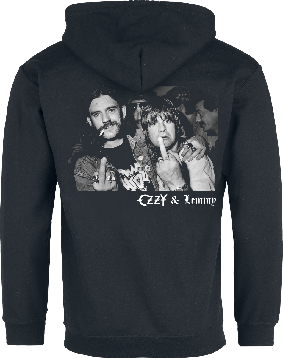 Sweat-shirt zippé à capuche  de Ozzy Osbourne - Hellraiser Ozzy & Lemmy - S à 5XL - pour Homme - noir - Ozzy Osbourne - View 2