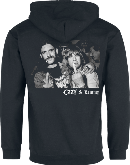 Sweat-shirt zippé à capuche  de Ozzy Osbourne - Hellraiser Ozzy & Lemmy - S à 5XL - pour Homme - noir - Ozzy Osbourne - View 2