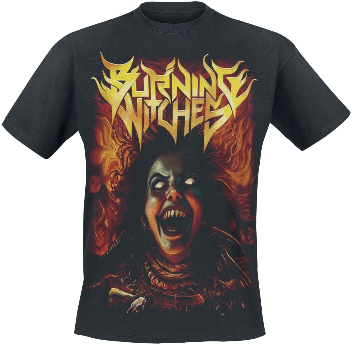 T-Shirt Manches courtes  de Burning Witches - Witch - S à XXL - pour Homme - noir - Burning Witches