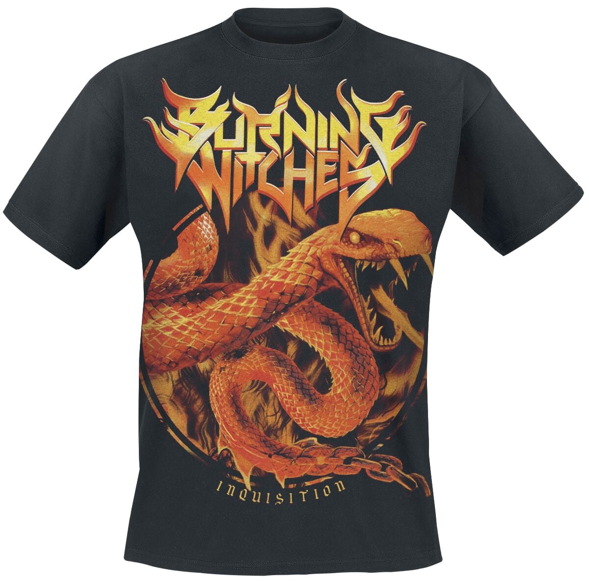 T-Shirt Manches courtes  de Burning Witches - Snake - S à XXL - pour Homme - noir - Burning Witches
