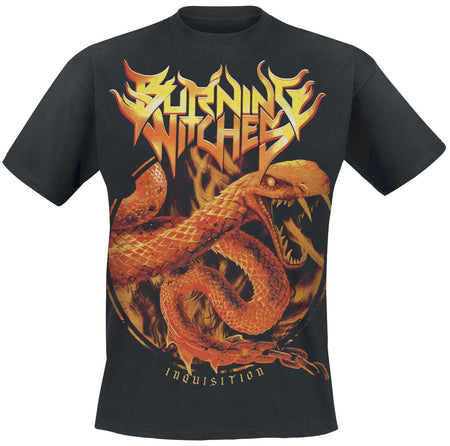 T-Shirt Manches courtes  de Burning Witches - Snake - S à XXL - pour Homme - noir - Burning Witches