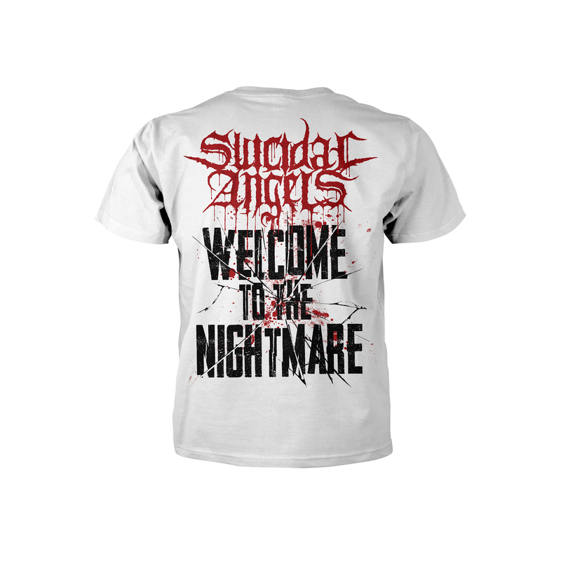 T-Shirt Manches courtes  de Suicidal Angels - Welcome To The Nightmare - S à XXL - pour Homme - blanc - Suicidal Angels - View 2