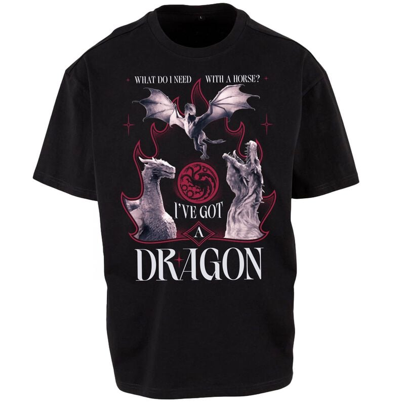 T-Shirt Manches courtes  de Game Of Thrones - House of the Dragon - I´ve Got A Dragon - M à 3XL - pour Unisexe - noir - Game Of Thrones