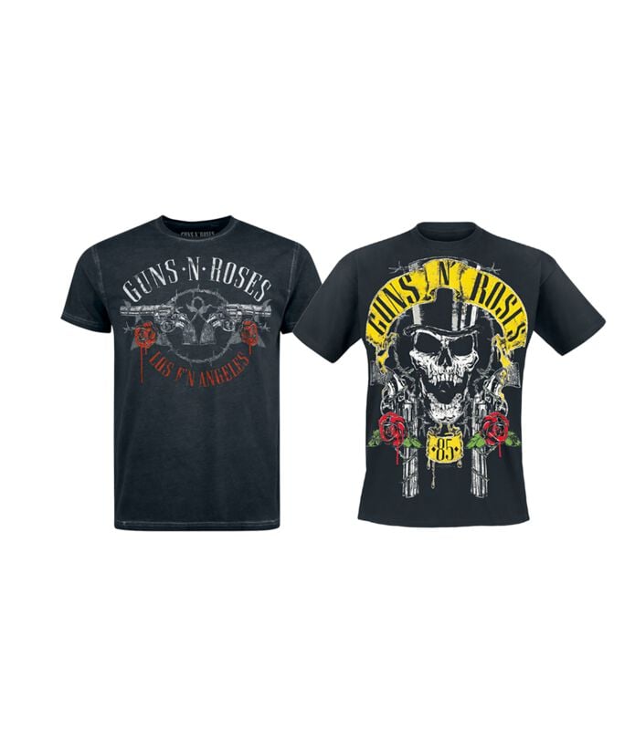 T-Shirt Manches courtes  de Guns N' Roses - Fan Bundle - L à 4XL - pour Homme - noir - Guns N' Roses
