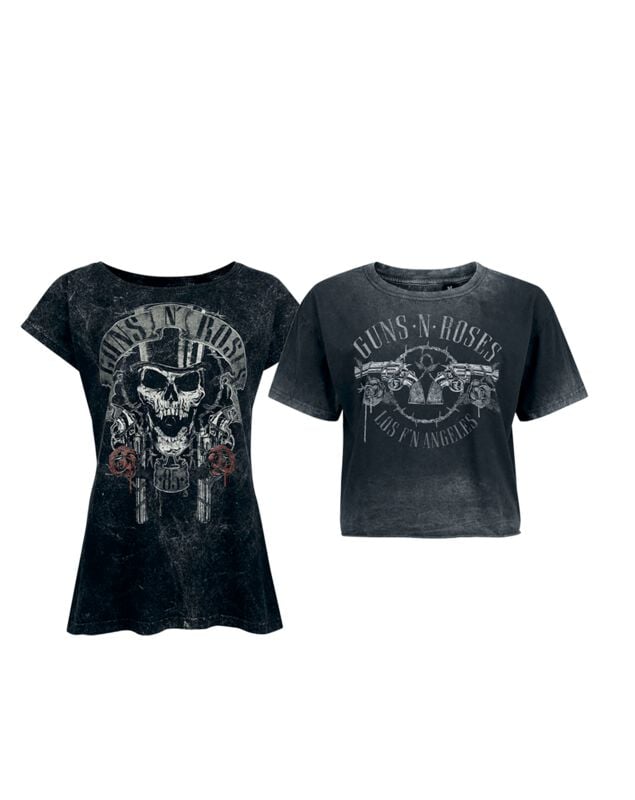 T-Shirt Manches courtes  de Guns N' Roses - Fan Bundle - S à 4XL - pour Femme - noir - Guns N' Roses
