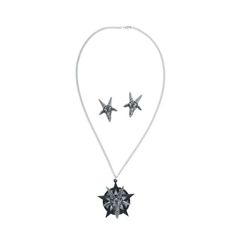 Collier Gothic de Alchemy Gothic - Baphomet - Package - pour Unisexe - noir - Alchemy Gothic