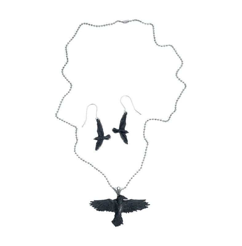 Collier Gothic de Alchemy Gothic - Black Raven - Package - pour Femme - noir - Alchemy Gothic