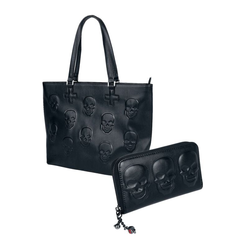 Sac à main Gothic de Banned Alternative - Menth - Package - pour Femme - noir - Banned Alternative
