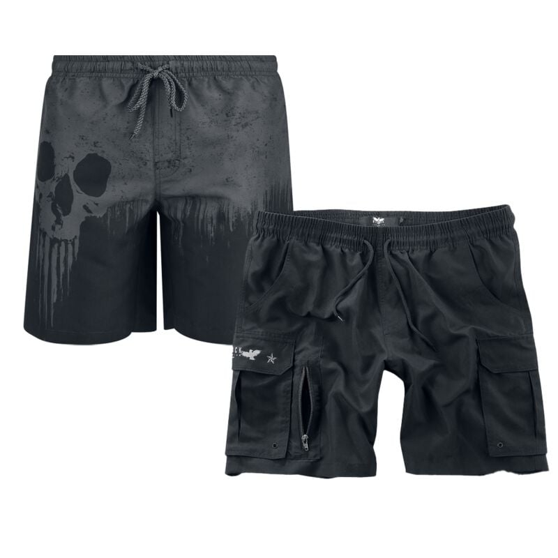 Short de bain  de Black Premium by EMP - Swimming Time Badeshort Bundle - M à XXL - pour Homme - noir - Black Premium by EMP